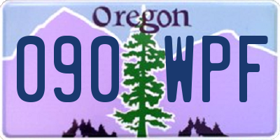 OR license plate 090WPF
