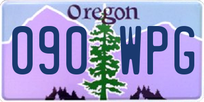 OR license plate 090WPG