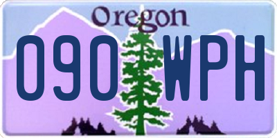 OR license plate 090WPH