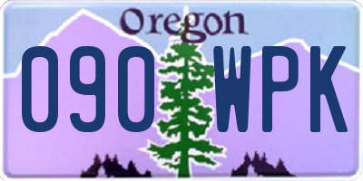 OR license plate 090WPK