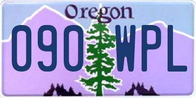OR license plate 090WPL