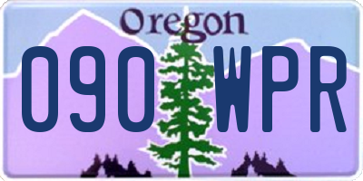 OR license plate 090WPR