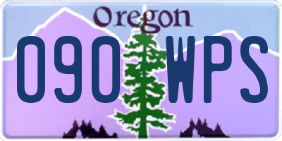 OR license plate 090WPS