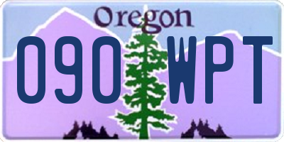 OR license plate 090WPT