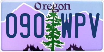 OR license plate 090WPV