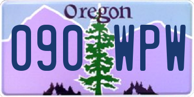 OR license plate 090WPW