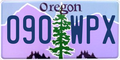 OR license plate 090WPX