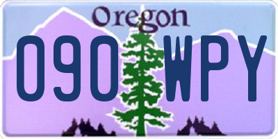 OR license plate 090WPY