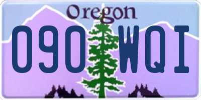 OR license plate 090WQI