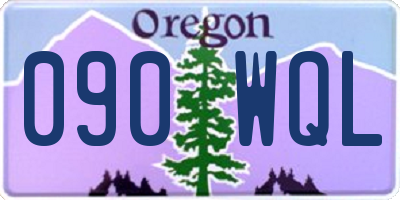 OR license plate 090WQL