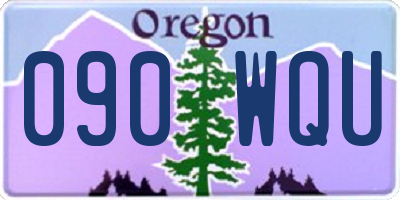 OR license plate 090WQU