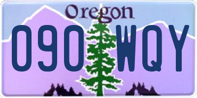 OR license plate 090WQY