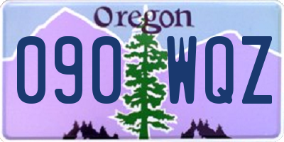 OR license plate 090WQZ
