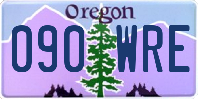 OR license plate 090WRE