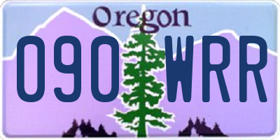 OR license plate 090WRR