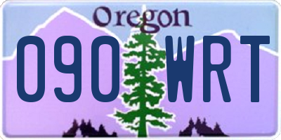 OR license plate 090WRT