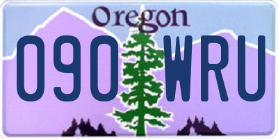 OR license plate 090WRU