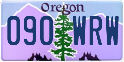 OR license plate 090WRW