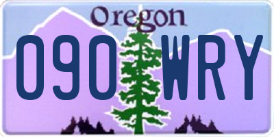 OR license plate 090WRY