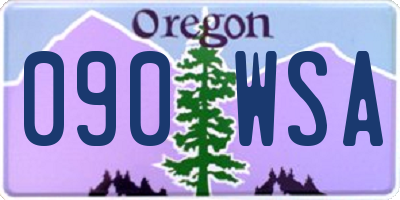 OR license plate 090WSA