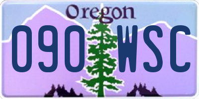 OR license plate 090WSC