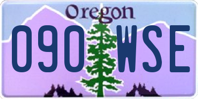 OR license plate 090WSE