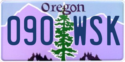 OR license plate 090WSK