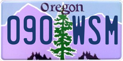 OR license plate 090WSM