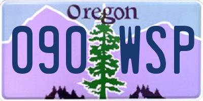 OR license plate 090WSP