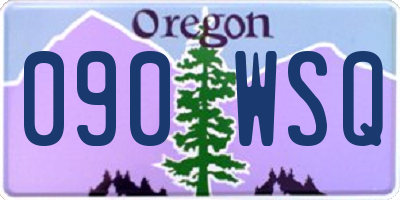 OR license plate 090WSQ