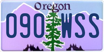 OR license plate 090WSS