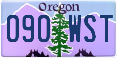 OR license plate 090WST