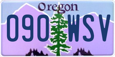 OR license plate 090WSV