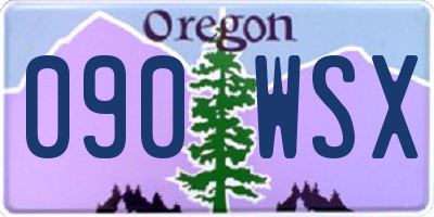 OR license plate 090WSX