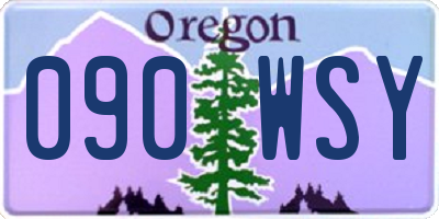 OR license plate 090WSY