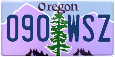 OR license plate 090WSZ