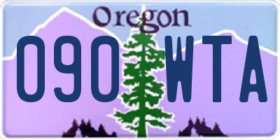 OR license plate 090WTA