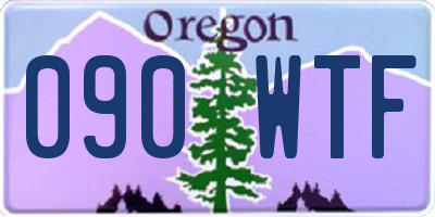 OR license plate 090WTF