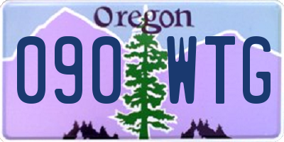 OR license plate 090WTG