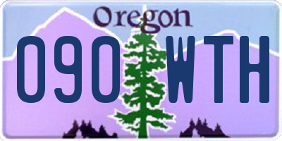 OR license plate 090WTH