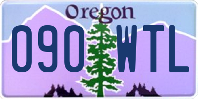 OR license plate 090WTL