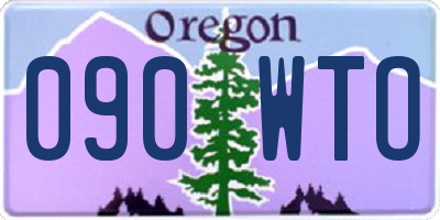 OR license plate 090WTO