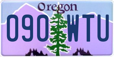 OR license plate 090WTU