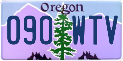 OR license plate 090WTV