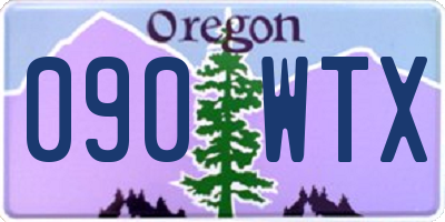OR license plate 090WTX