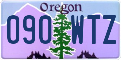 OR license plate 090WTZ