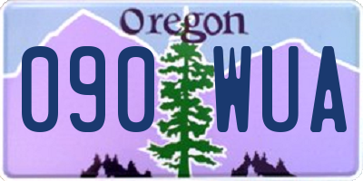 OR license plate 090WUA