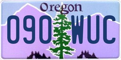 OR license plate 090WUC