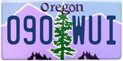 OR license plate 090WUI