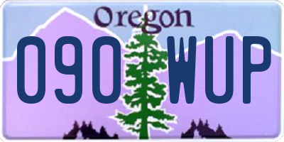 OR license plate 090WUP
